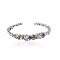 Rhodolite Silver Bangle (Dallas Prince Designs)