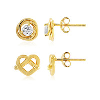 White Topaz Silver Earrings