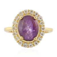 Channapatna Star Ruby Silver Ring