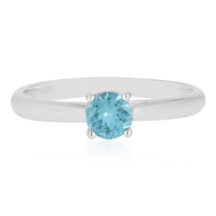 Blue Apatite Silver Ring