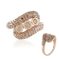 9K I2 Champagne Diamond Gold Ring (KM by Juwelo)