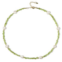 Peridot Silver Necklace (Riya)
