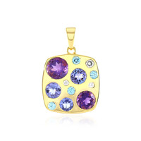 Siberian Amethyst Silver Pendant