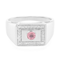 Padparadscha Sapphire Silver Ring