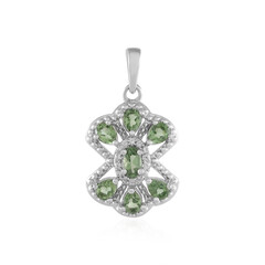 Green apatite Silver Pendant