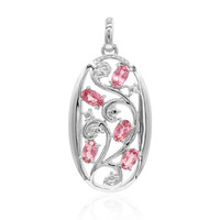 Pink Tourmaline Silver Pendant (VIENNA 1903)