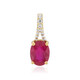 Bemainty Ruby Silver Pendant