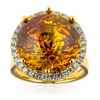 18K Sphalerite Gold Ring (de Melo)