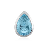 Sky Blue Topaz Silver Pendant