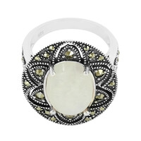 Rainbow Moonstone Silver Ring