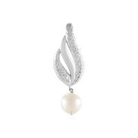 White Freshwater Pearl Silver Pendant