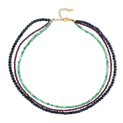 Brazilian Emerald Silver Necklace