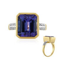 14K AAA Tanzanite Gold Ring (AMAYANI)