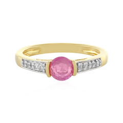 Madagascar Pink Sapphire Silver Ring