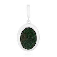 Uvarovite Silver Pendant