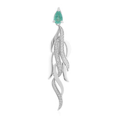 Colombian Emerald Silver Pendant (SAELOCANA)