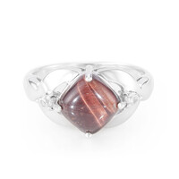 Red Tiger´s Eye Silver Ring
