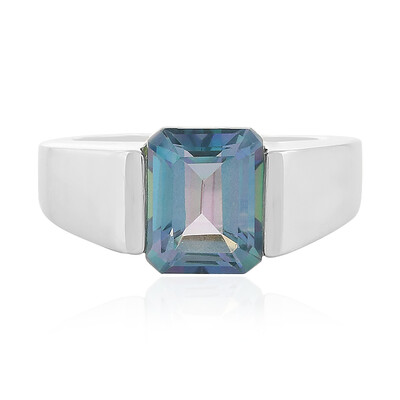 Ocean Quartz Silver Ring