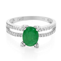Bahia Emerald Silver Ring