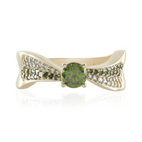 14K SI2 Green Diamond Gold Ring (de Melo)
