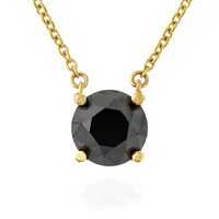 9K Black Diamond Gold Necklace (de Melo)