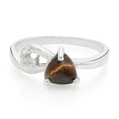 Red Tiger´s Eye Silver Ring