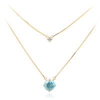 9K Ratanakiri Zircon Gold Necklace (de Melo)