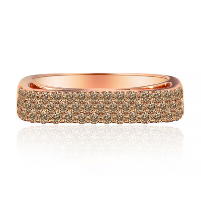 9K SI1 Argyle Rose De France Diamond Gold Ring (Annette)