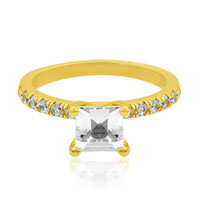 White Topaz Silver Ring