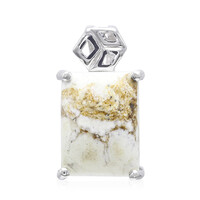 Magnesite Silver Pendant
