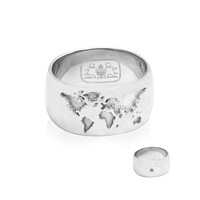 SI Diamond Silver Ring
