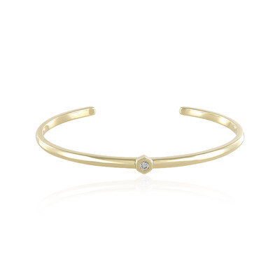 9K Flawless (F) Diamond Gold Bangle (LUCENT DIAMONDS)