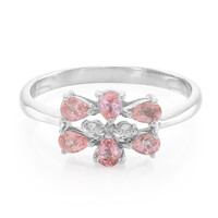 Padparadscha Sapphire Silver Ring