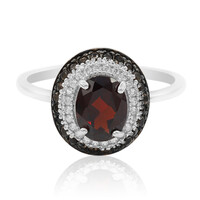 Garnet Silver Ring