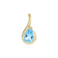 Swiss Blue Topaz Silver Pendant