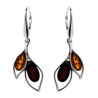 Baltic Amber Silver Earrings