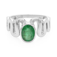 Bahia Emerald Silver Ring