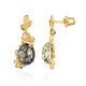Green Baltic Amber Silver Earrings (dagen)