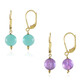 Amazonite Silver Earrings