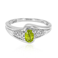 Cuprian Tourmaline Silver Ring