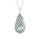 Sky Blue Topaz Silver Necklace (Adela Silber)
