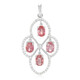 Padparadscha Sapphire Silver Pendant