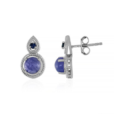 Tanzanite Silver Earrings