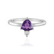 Siberian Amethyst Silver Ring