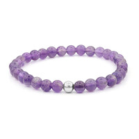 Amethyst Silver Bracelet