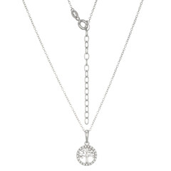 Zircon Silver Necklace