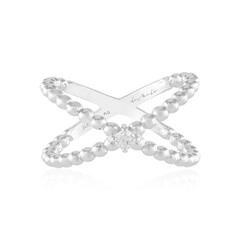 I2 (H) Diamond Silver Ring (de Melo)