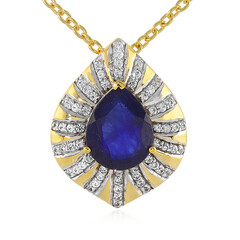 Madagascar Blue Sapphire Silver Necklace