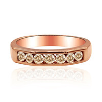 9K SI1 Argyle Rose De France Diamond Gold Ring