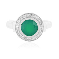Green Onyx Silver Ring